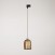 Track pendant with ceramic mini Campana lampshade