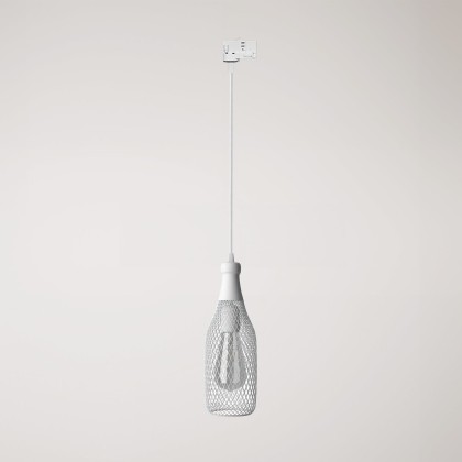 Suspension lamp with Magnum bottle shade for tracks