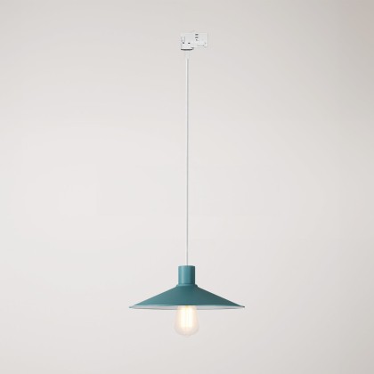 Swing Pastel pendant lamp with shade for track systems