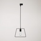 Pendant lamp with Duedì shade Track base