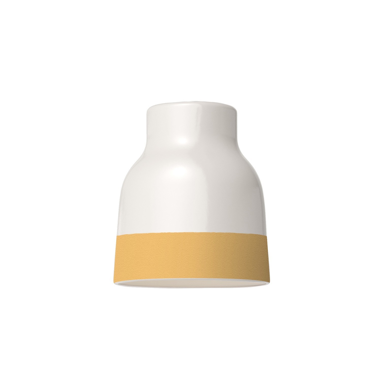 Two-tone ceramic Vaso lampshade, Materia collection - Made in Italy