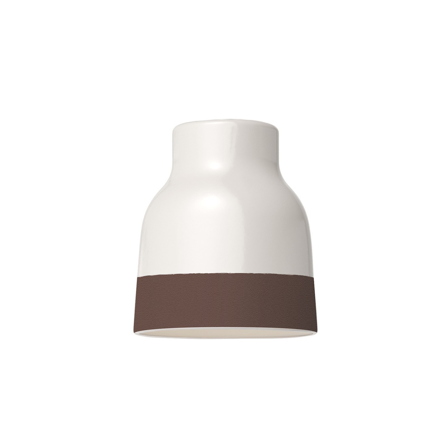 Two-tone ceramic Vaso lampshade, Materia collection - Made in Italy