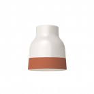 Two-tone ceramic Vaso lampshade, Materia collection - Made in Italy