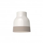 Two-tone ceramic Vaso lampshade, Materia collection - Made in Italy