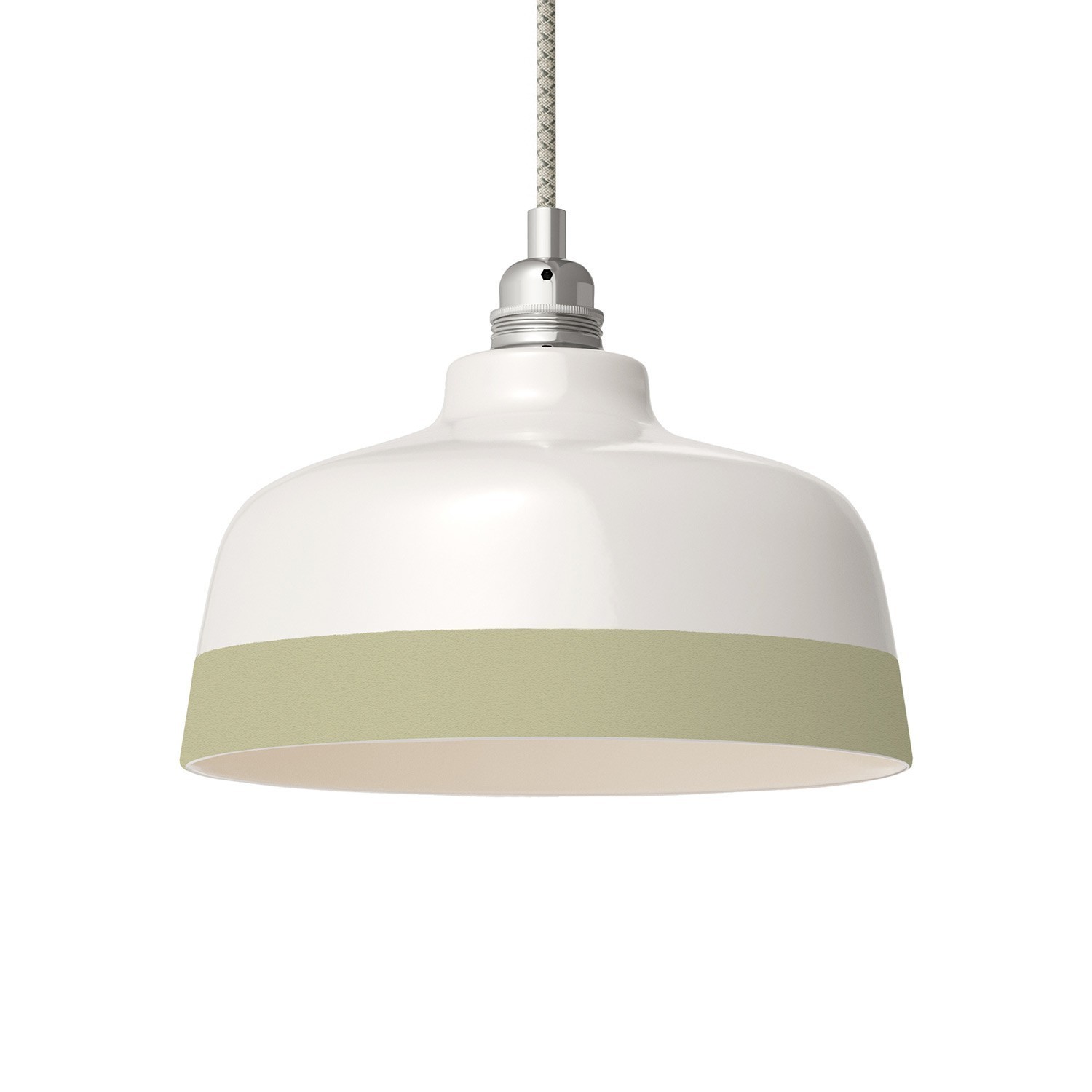 Two-tone ceramic Coppa lampshade, Materia collection - Made in Italy