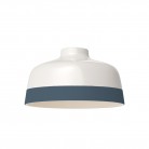 Two-tone ceramic Coppa lampshade, Materia collection - Made in Italy