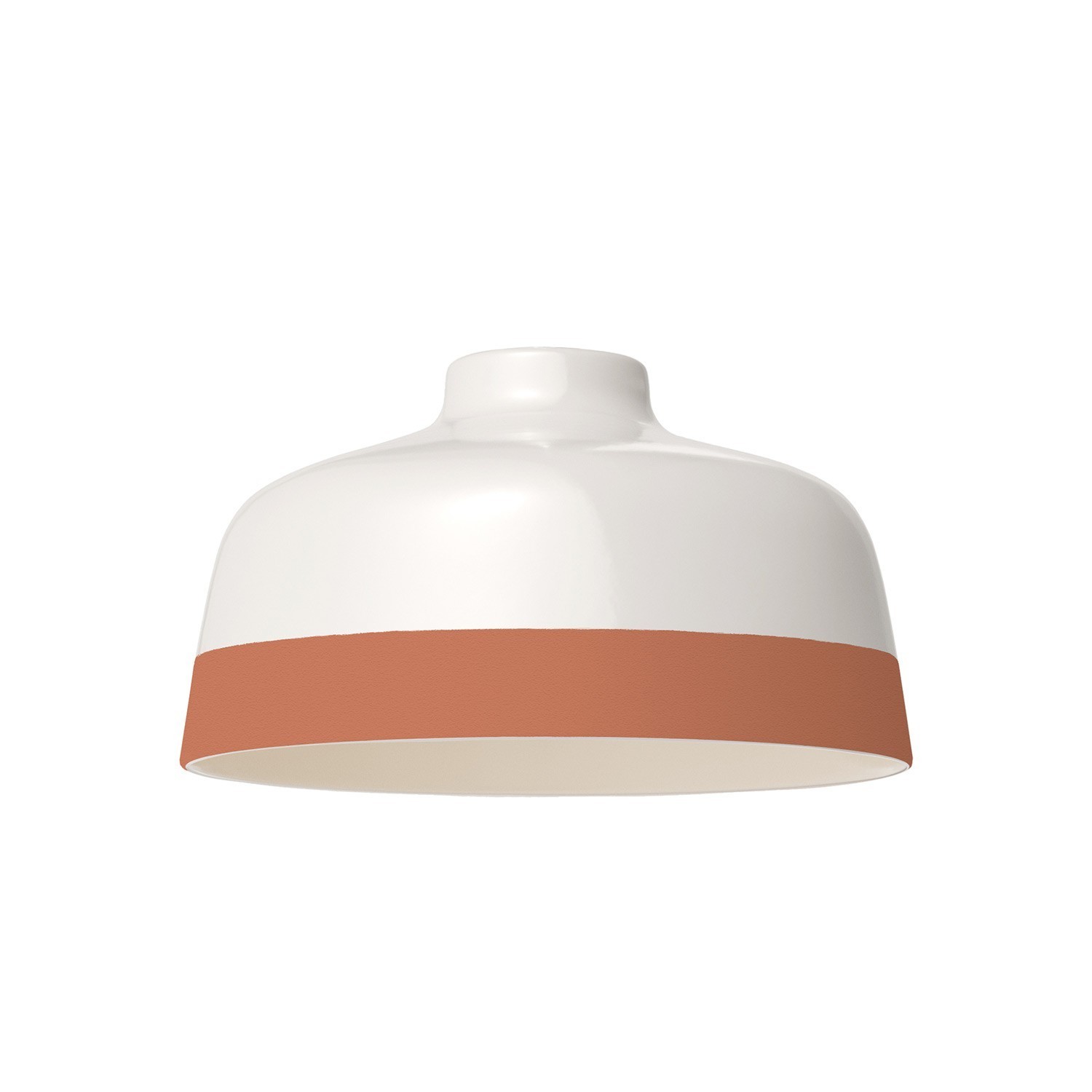 Two-tone ceramic Coppa lampshade, Materia collection - Made in Italy