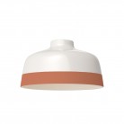 Two-tone ceramic Coppa lampshade, Materia collection - Made in Italy