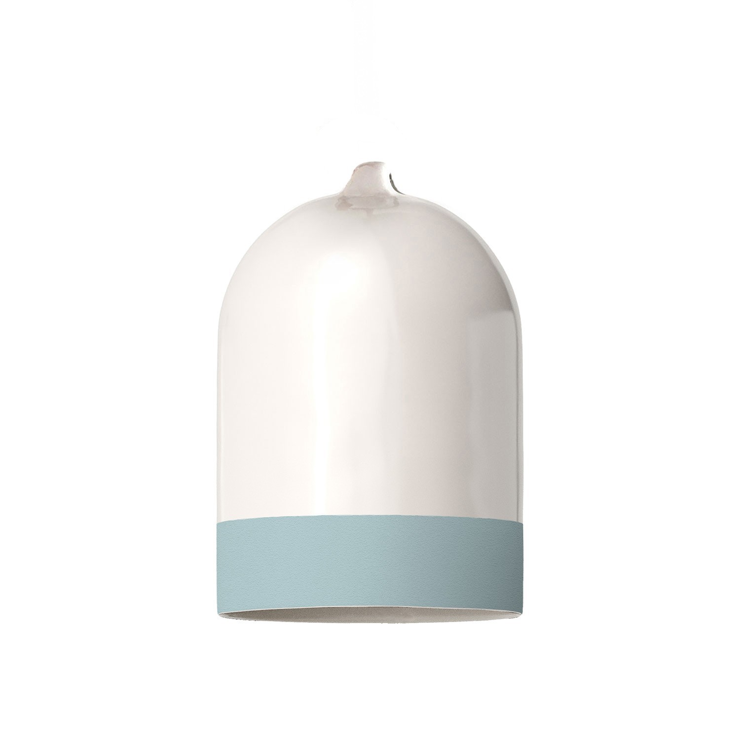 Campana Mini XS two-tone ceramic lampshade, Materia collection - Made in Italy