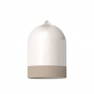 Campana Mini XS two-tone ceramic lampshade, Materia collection - Made in Italy