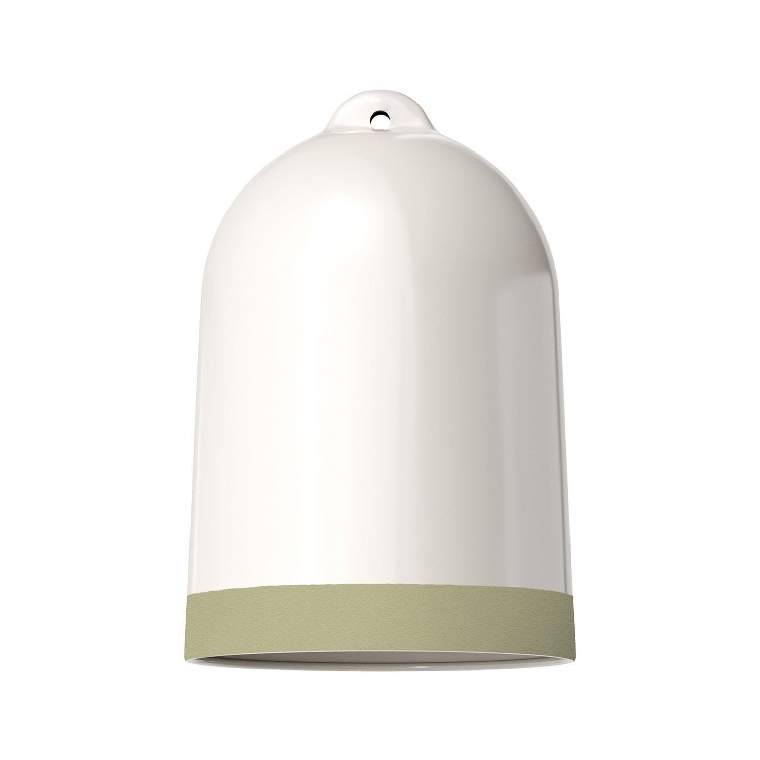 Campana XL two-tone ceramic lampshade, Materia collection - Made in Italy