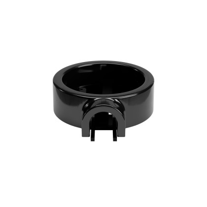 Porcelain base for electrical socket and switch/diverters compatible with Creative-Tubes - from 1 to 4 outputs - Black