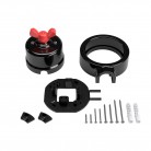 Switch/Diverter kit with butterfly nut and base for Creative-Tubes in black porcelain