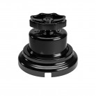 Switch/Diverter kit with knob and base in black porcelain