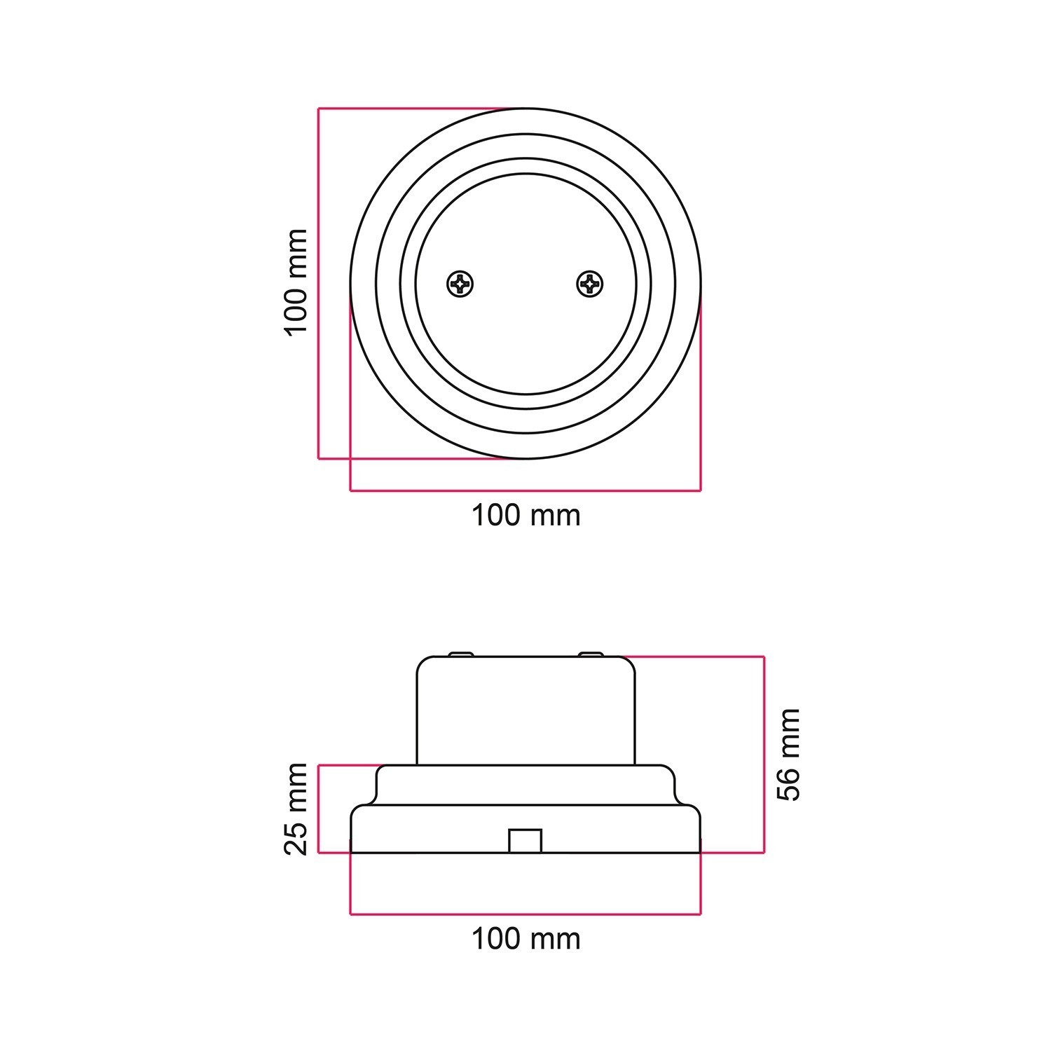 Porcelain junction box and base kit