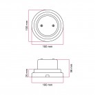 Porcelain junction box and base kit