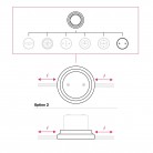 Porcelain junction box and base kit