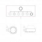 Junction box and base kit for porcelain Creative-Tubes