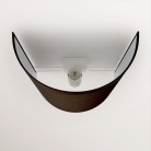 Ventola wall light with fabric shade - Made in Italy