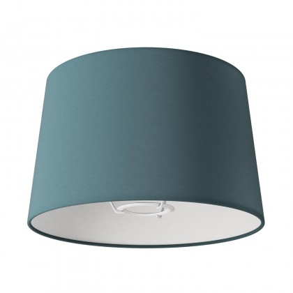 Athena lampshade with socket E27 for table lamp - Made in Italy - Harsh blue canvas