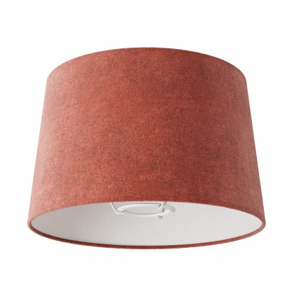 Athena lampshade with socket E27 for table lamp - Made in Italy - Lobster red wool