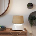 Athena lampshade with socket E27 for table lamp - Made in Italy