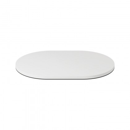 Oval metal base for MAG-Y table lamp - Matt White