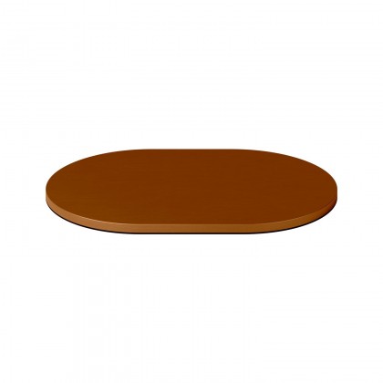 Oval metal base for MAG-Y table lamp - Brushed copper