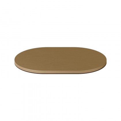 Oval metal base for MAG-Y table lamp - Brushed bronze