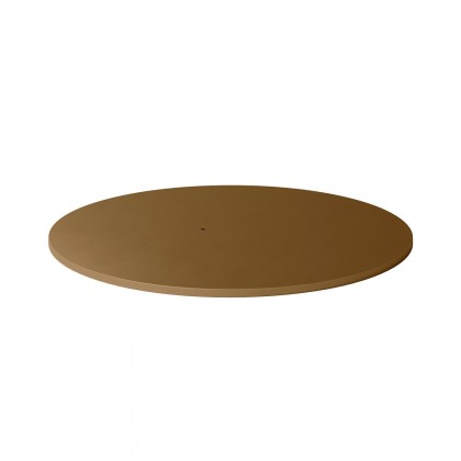 Round metal base for MAG-Y floor lamp - Brushed bronze