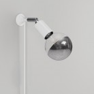 MAG-Y wall lamp with joint and half-sphere bulb