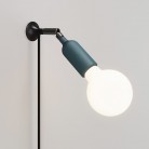 MAG-Y wall lamp with joint and silicon lamp holder with switch