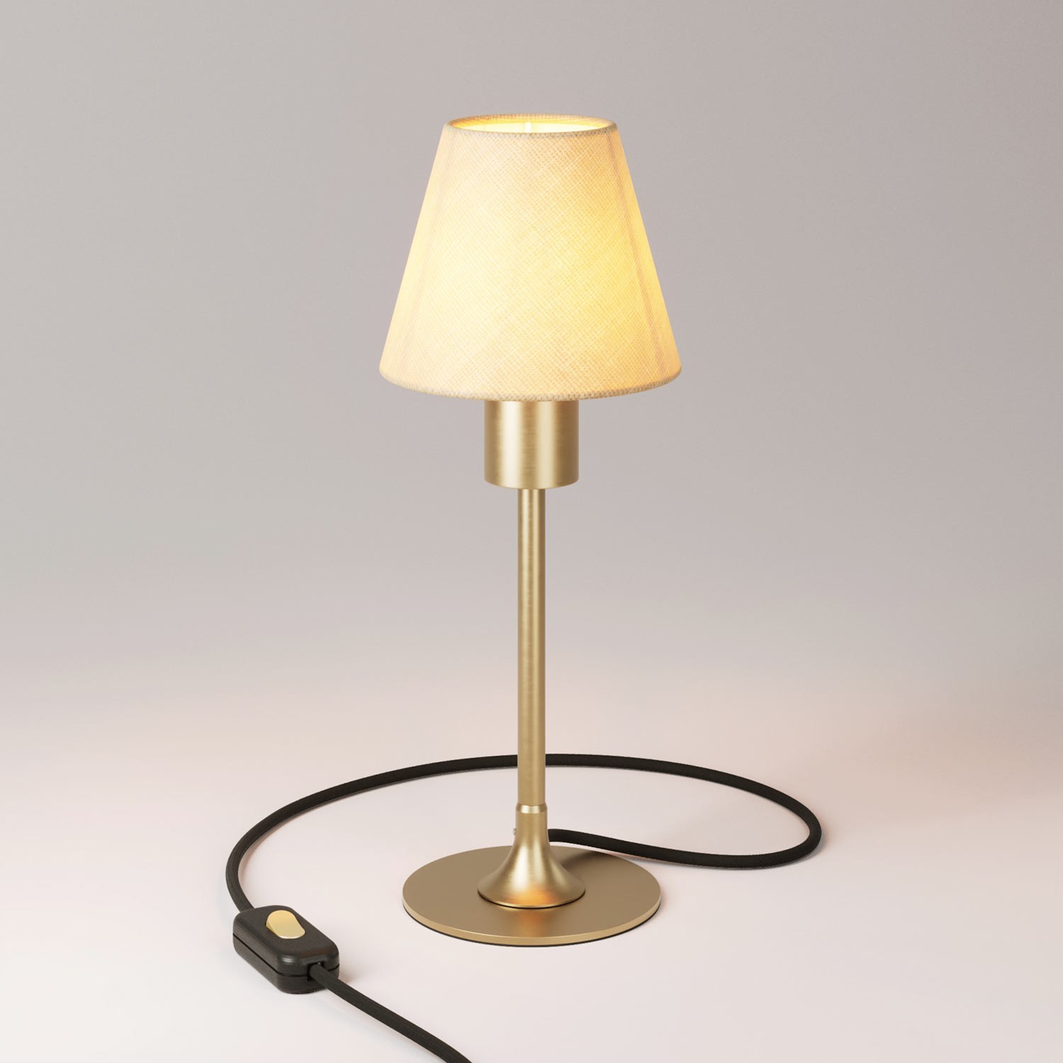 MAG-Y table lamp with round metal base and shade