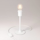 MAG-Y table lamp with round metal base and fitting for lampshade