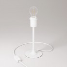 MAG-Y table lamp with round metal base and fitting for lampshade