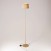 MAG-Y floor lamp with round metal base and Athena shade