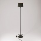 MAG-Y floor lamp with round metal base and Athena shade