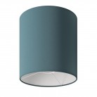 MAG-Y floor lamp with round metal base and Cilindro M shade