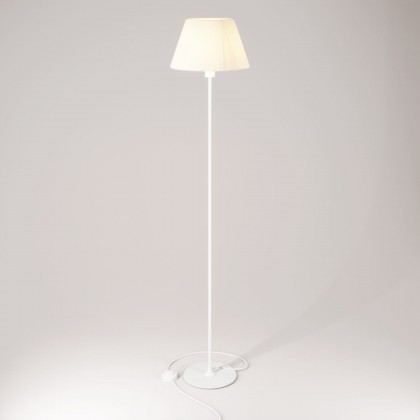 MAG-Y floor lamp with round metal base and shade Impero M - Matt White