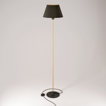 MAG-Y floor lamp with round metal base and shade Impero M - Black