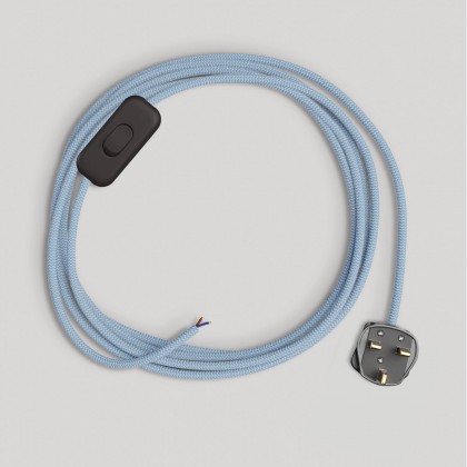 Wiring for lamp with blue Steward cotton cable 1.80 m