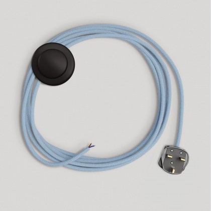 Wiring for lamp with blue Steward cotton cable 3 m