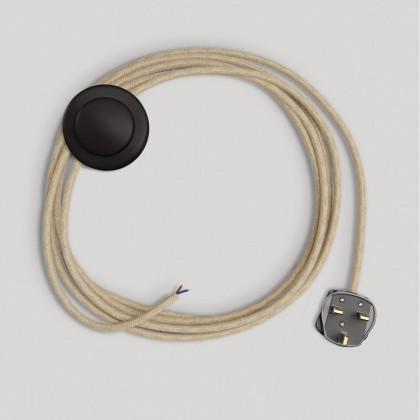 Wiring for lamp with neutral jute cable 3 m