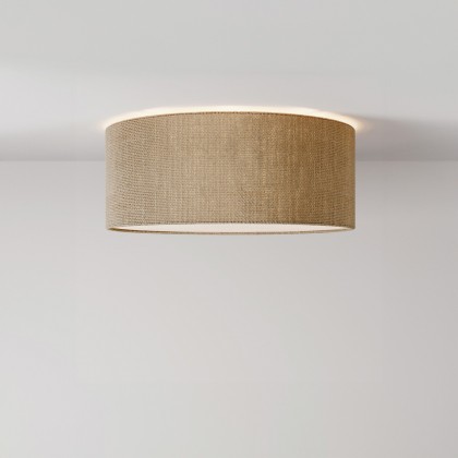 Small fabric ceiling light - Made in Italy - Natural Jute