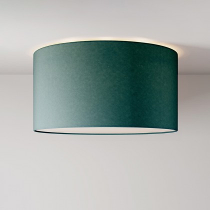 Medium fabric ceiling light - Made in Italy - Petrol Blue Cinette