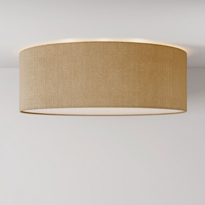 Large fabric ceiling light - Made in Italy - Natural Jute