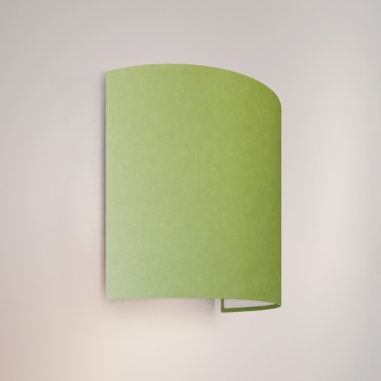 Ventola wall light with fabric shade - Made in Italy - Pistachio green Cinette