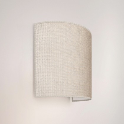 Ventola wall light with fabric shade - Made in Italy - Light Jute