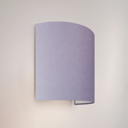 Ventola wall light with fabric shade - Made in Italy - Lilac canvas