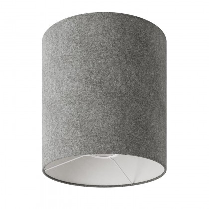 Cilindro M lampshade with socket E27 - Made in Italy - Dark gray wool